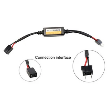 

2 PCS LED Headlight H7 Canbus Error Free Anti Flicker Resistor Canceller