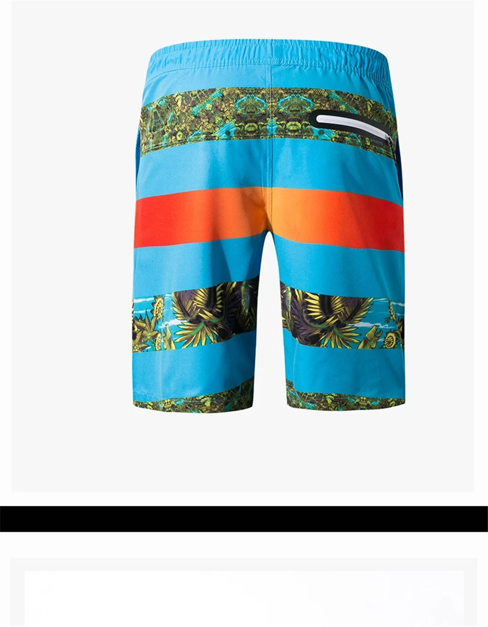 joelho shorts listrado board surf curto sweatpants