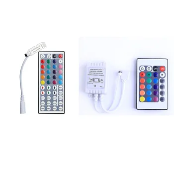 

5050 Led Controller 44 Keys 24 Keys LED IR RGB Controler LED Lights Controller IR Remote Dimmer DC12V Control For RGB LED Strip