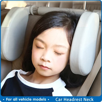 

Car Headrest Neck Cushion Interior Auto Universal Neck Adjust Cotton Cushion Head for Travel Rest Accessories Pillow Protector