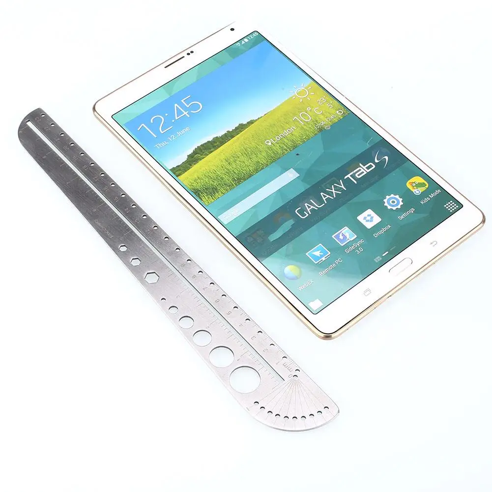 26.8CM Outdoor Ruler Metal Tool Journal Measurement Home&Amp; Garden Silver Iron Hiking Portable Recurve Large Size Camping