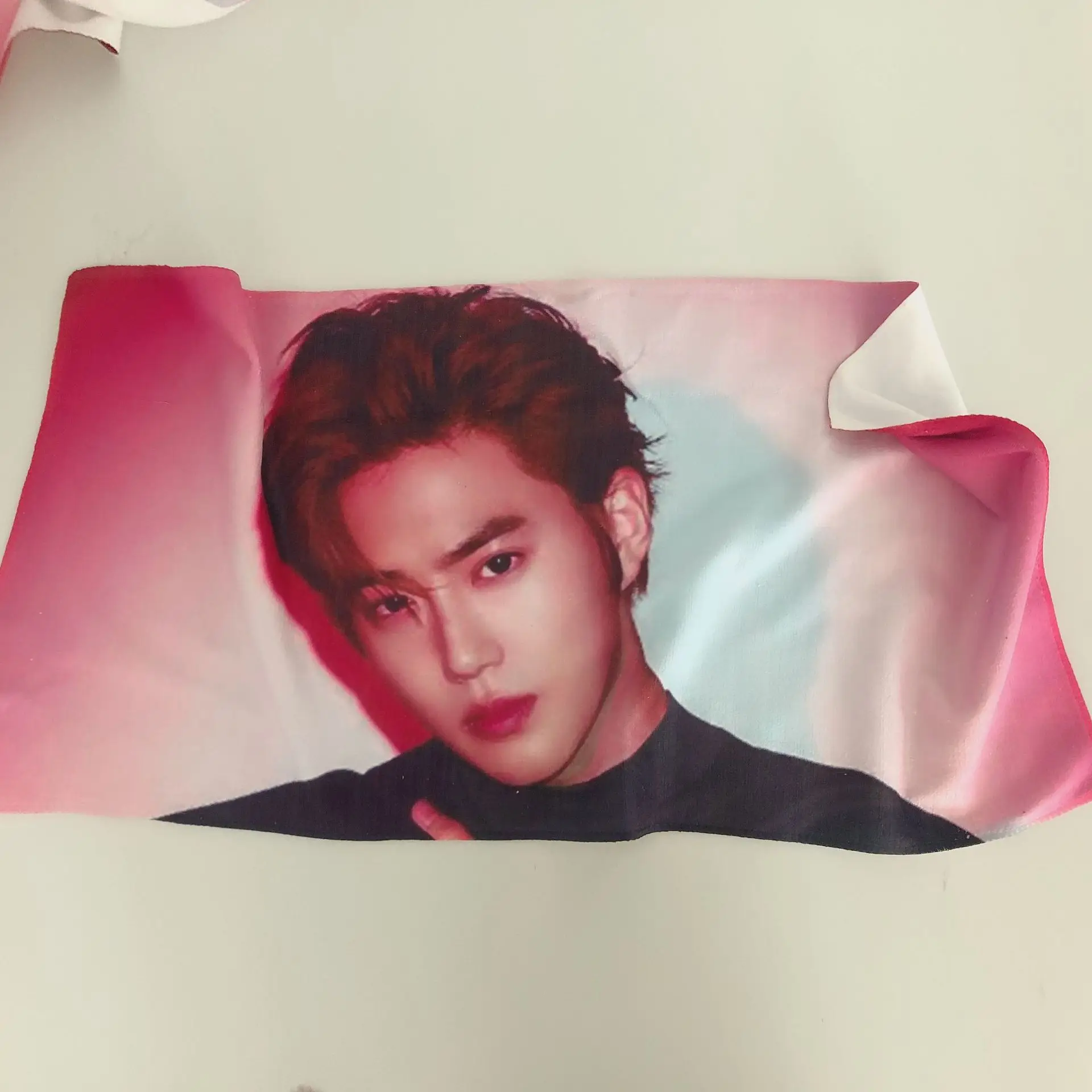 Kpop EXO банное полотенце EXO мягкое впитывающее полотенце BAEKHYUN KAI SEHUN CHANYEOL полотенце для лица K-pop EXO Fans подарки, Прямая поставка - Цвет: SUHO