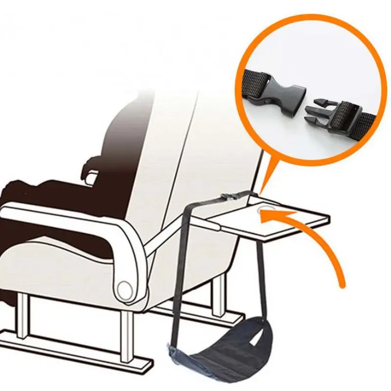 Новый портативный гамак для ног, стул для офиса, дома, путешествий, на открытом воздухе, в помещении, мини-гамак для ног, черный