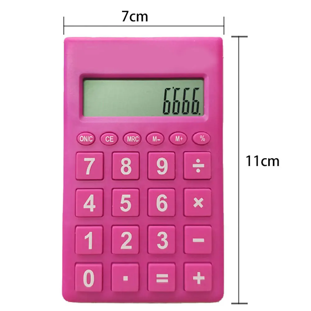 Прекрасный мини Портативный 12 цифр студенческий калькулятор Подарочный школьные канцелярские принадлежности