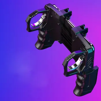 

For PUBG Rules Of Survival 4 Finger Linkage Gamepad Game Controller Handle Trigger PUBG Mobile Phone Wireless Joystick Game Pad