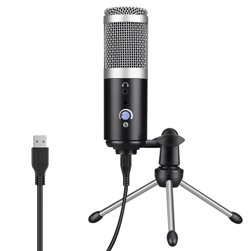 USB компьютерный микрофон для записи музыкальных инструментов K Song прямой