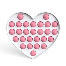 Jouet anti stress en Silicone et ABS arc en ciel pour enfant et adulte, fossette Simple pour soulager l'autisme 