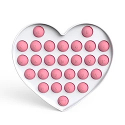Jouet anti stress en Silicone et ABS arc en ciel pour enfant et adulte, fossette Simple pour soulager l'autisme 