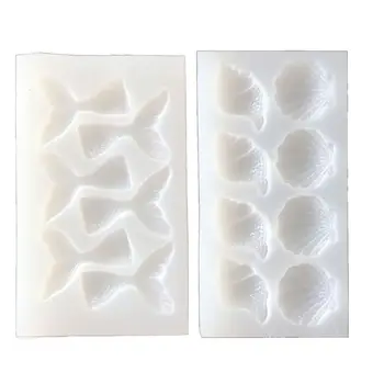 

Handmade Beauty Fish Tail Conch Shell Resin Pendant Mold Resin Casting UV Epoxy Resin Mold Jewerly Making Tools