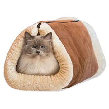 

Warm Comfortable Cave Pet Cat Nest Portable Collapsible Cat Foldable Cat House