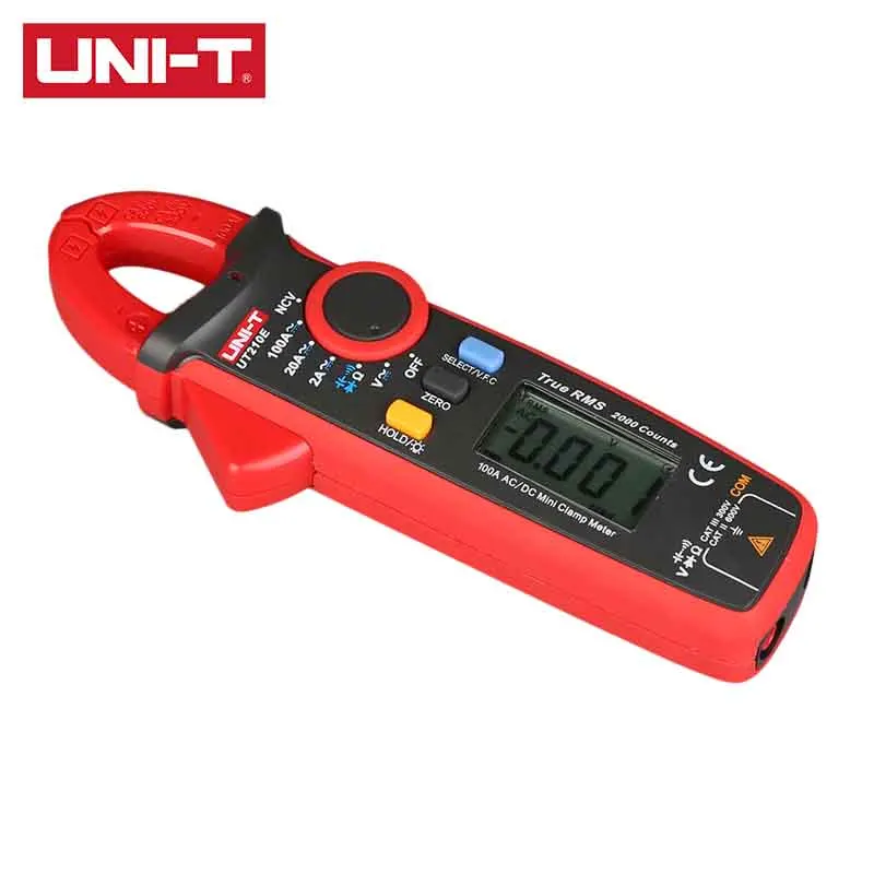 Цифровой зажим UNI T UT210E AC/DC True RMS NCV VFC Автоматический диапазон 2 3 раза в секунду