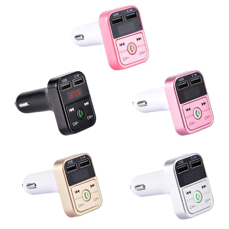 

B2 FM Transmitter Bluetooth Car Kit Handsfree Wireless LCD MP3 Player USB 2.1A