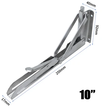

2pcs/set 8/10/12/16 Folding Shelf Brackets Max 150 Lb Heavy Duty Attachments
