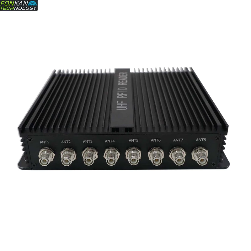 

8 port UHF RFID R2000 reader 2pcs , 12dbi circular UHF RFID antenna 16pcs ,UHF RFID 10meter cable 16pcs