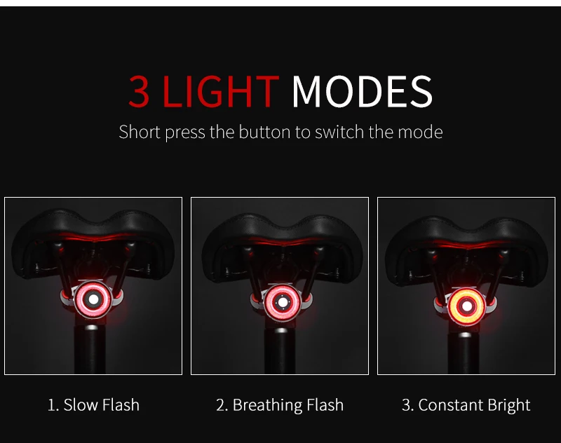 Sale Bicycle Smart BrakingTaillight Brake Bike IPX5 Waterproof Light USB Rechargeable LED Cycling Lamp Flashlight Saddle Rear Light 1 Sale Bicycle Smart BrakingTaillight Brake Bike IPX5 Waterproof Light USB Rechargeable LED Cycling Lamp Flashlight Saddle Rear Light 1