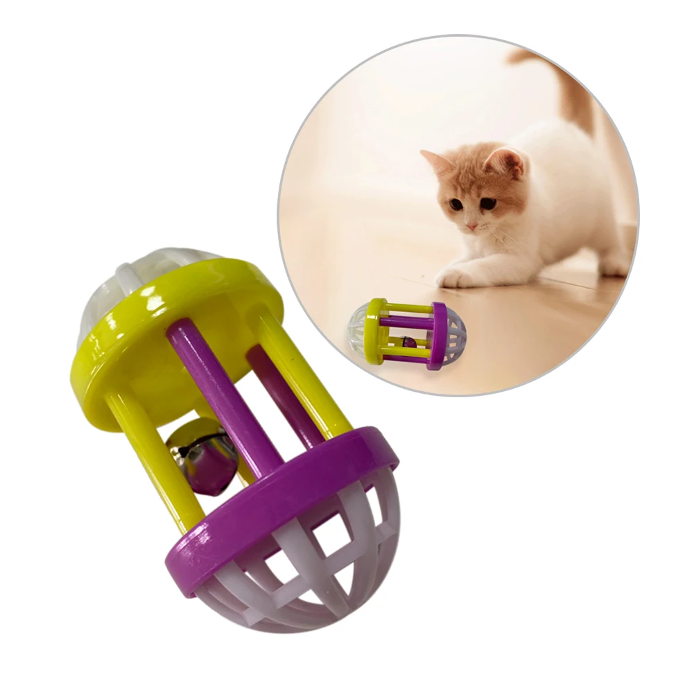 Интерактивная пластиковая котёнок Кот игрушка с гантелей Jingle Ball Pet Dog для игры со