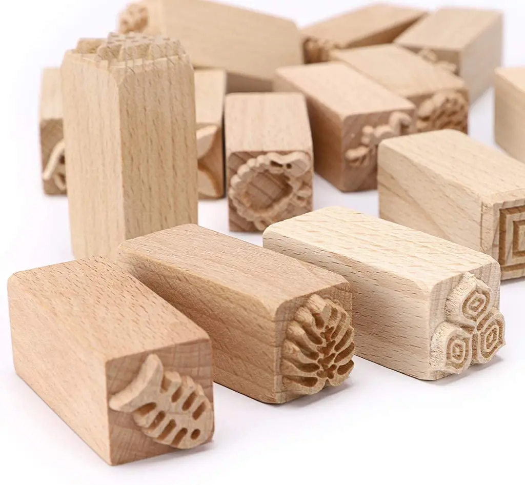 Wooden Clay Pottery Stamps Pottery Tool Modeling Pattern Stamp Clay Rolling Pin Textured Hand Roller Wooden Handle Tools pottery tools,clay sculpting tools,pottery sculpting tools,clay craft tool