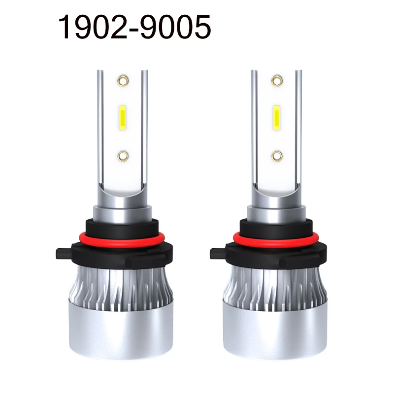 

60W Car LED Headlight 60W CSP beads 9005 LED Headlight Kit H4/9003 Hi/Lo Bulbs 1902 6000K Light for SUV RV HID Xenon Light