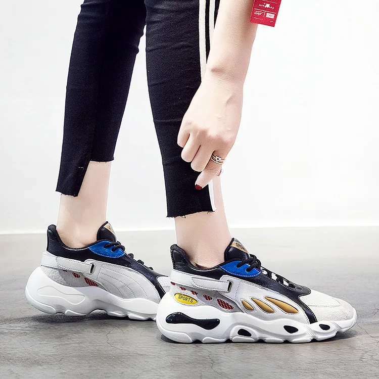 

2019 Spring New Style Sporty Single Shoes Women's Dad Shoes Casual Versatile Breathable Running Shoes National Trends Butterfly
