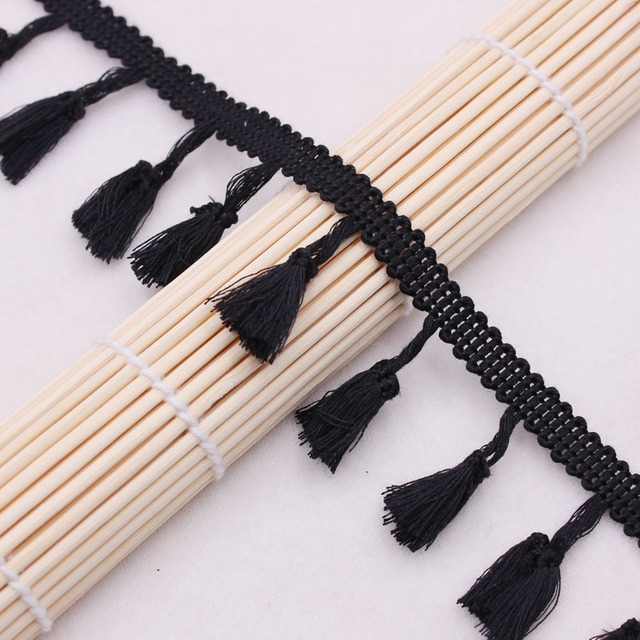 Cotton Fringe 5/10Yards 4.0cm Lace Tassel Trimming Colorful Ribbon Garment Sewing Accessory Curtain Decorative