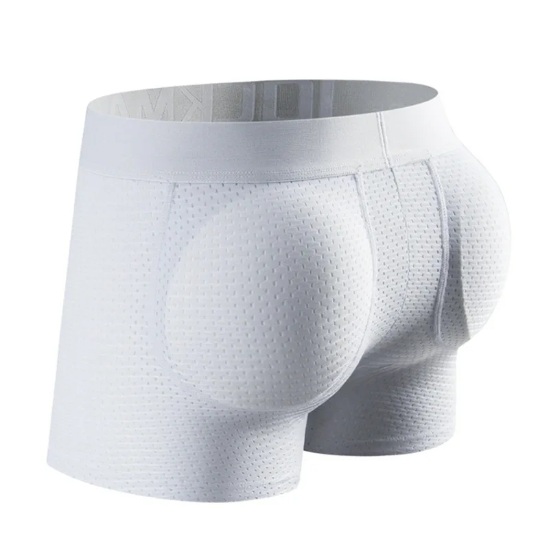 Men Fake Butt Lifter Shaper Boxers Hip Padded Seamless Shapewear Bodyshaper Underwear Breathable Mesh Sexy Lingerie Gay Cosplay 3