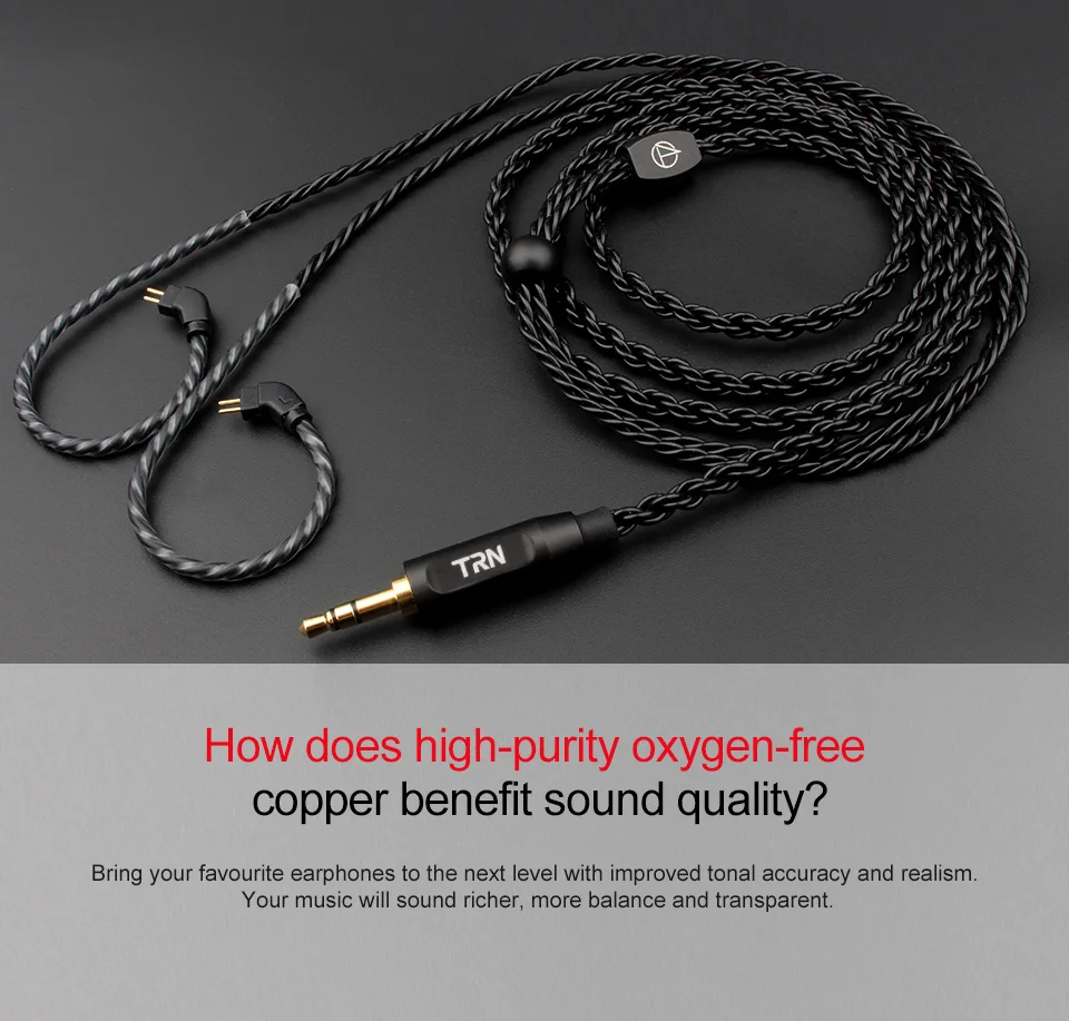 3.5mm MMCX 0.75 0.78 Upgrade 6 Core Black Silver Plated Cable Wire Earphone for TRN V30/V80/X6 CCA AS10 ZS10 AS0