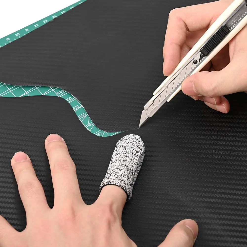 Cut Resistant Finger Cots Protector 10pcs Reusable Finger Sleeve Protectors Fingertip Covers for Kitchen Work Sculpture Garden