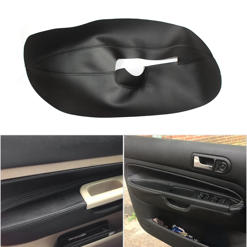 

1PC Microfiber Leather Interior Front Door Handle Armrest Panel Cover Protector Trim For VW Golf 4 MK4 Bora Jetta 1998 - 2005
