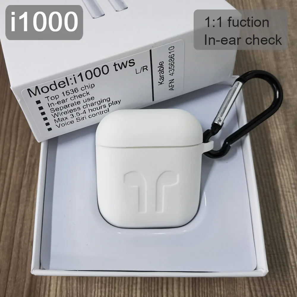 Оригинальные беспроводные Bluetooth наушники i1000 TWS 8D Super Bass умные сенсорные pk h1 Chip i12 i30