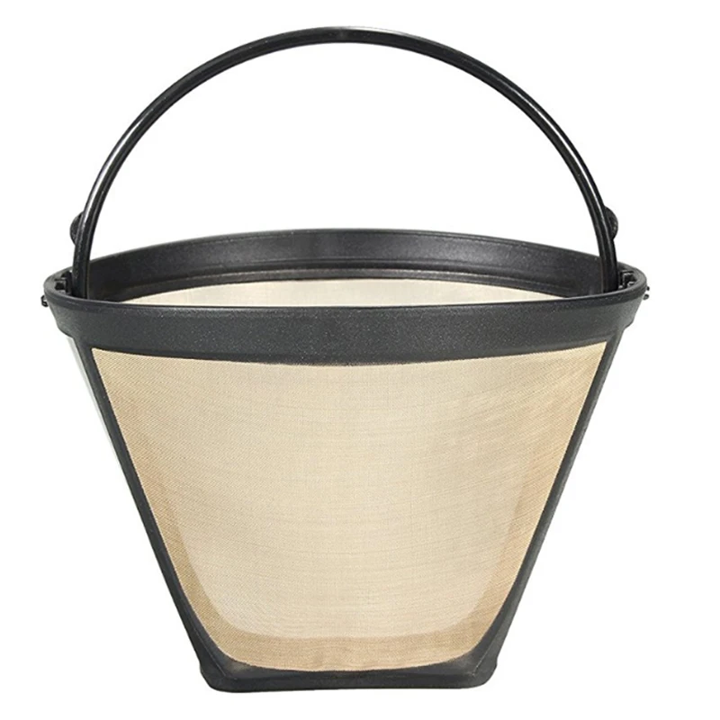

Fashion2pcs Stainless Steel Coffee Filter Coffee Filter Coffee Filter Size: 12.35cm * 5.8cm * 8.5cm-black+Brown
