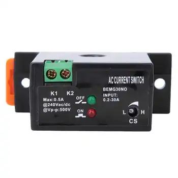 

Flameproof Adjustable Current AC 0.2-30A Sensor Swtich 0.5A12-240VAC/DC Self-Powered Sensing Switch Normally Open/Closed