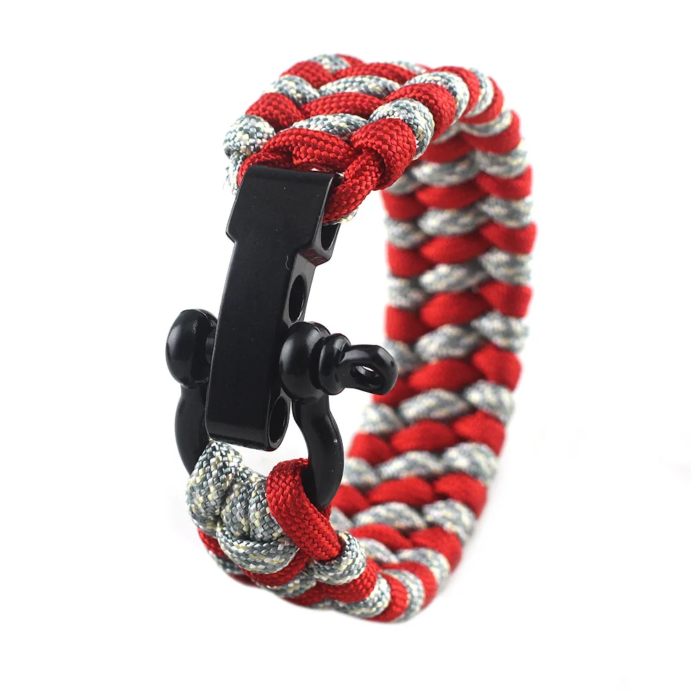 23CM Artificial Braided Nylon Hand Rope Climbing Camping Rescue Paracord  Multi Functional Emergency Paracord For Men Women