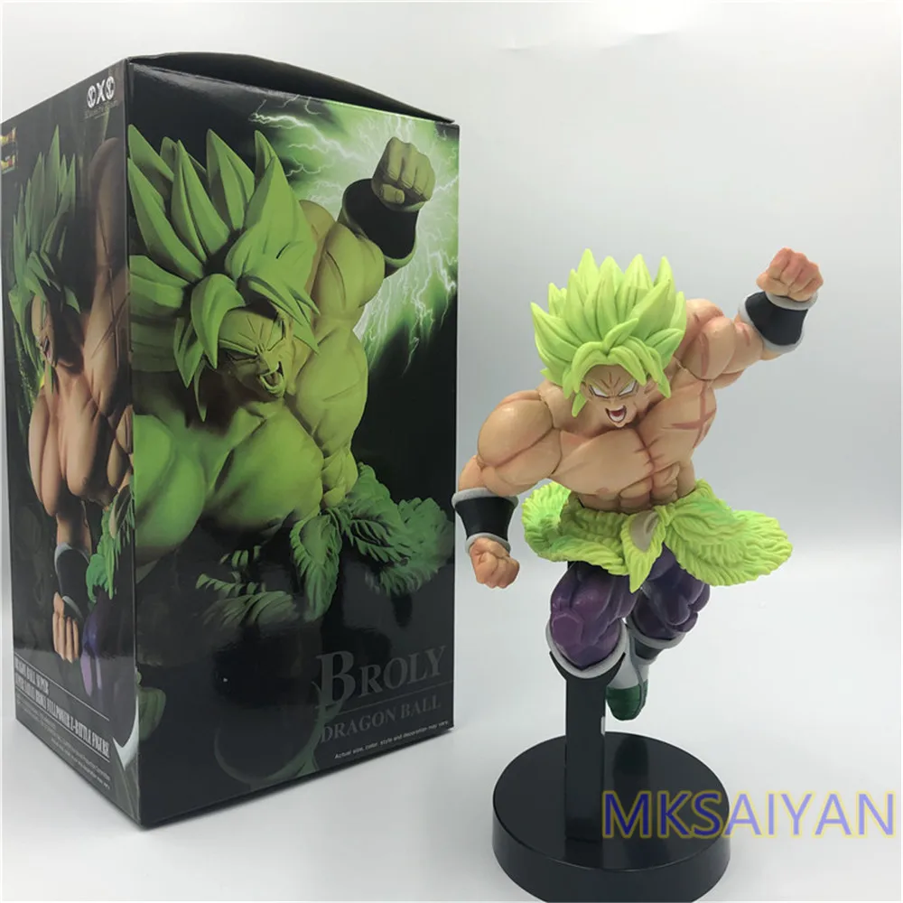 Dragon Ball Z Broli Фигурки игрушки Супер Saiyan Broly Fighting ПВХ кукла Классическая фигурка фильм Ver. Brinquedos аниме Рисунок - Цвет: with retail box