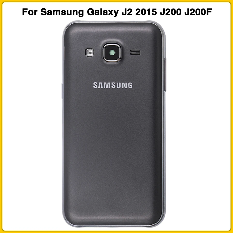 J200 полный корпус чехол для Samsung Galaxy J2 2015 J200F J200G батарея задняя крышка Дверь +