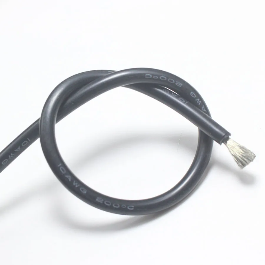 2 метровый 10awg силиконовый провод ультра гибкий кабель 5 3 мм2 Для ПВХ изоляционных