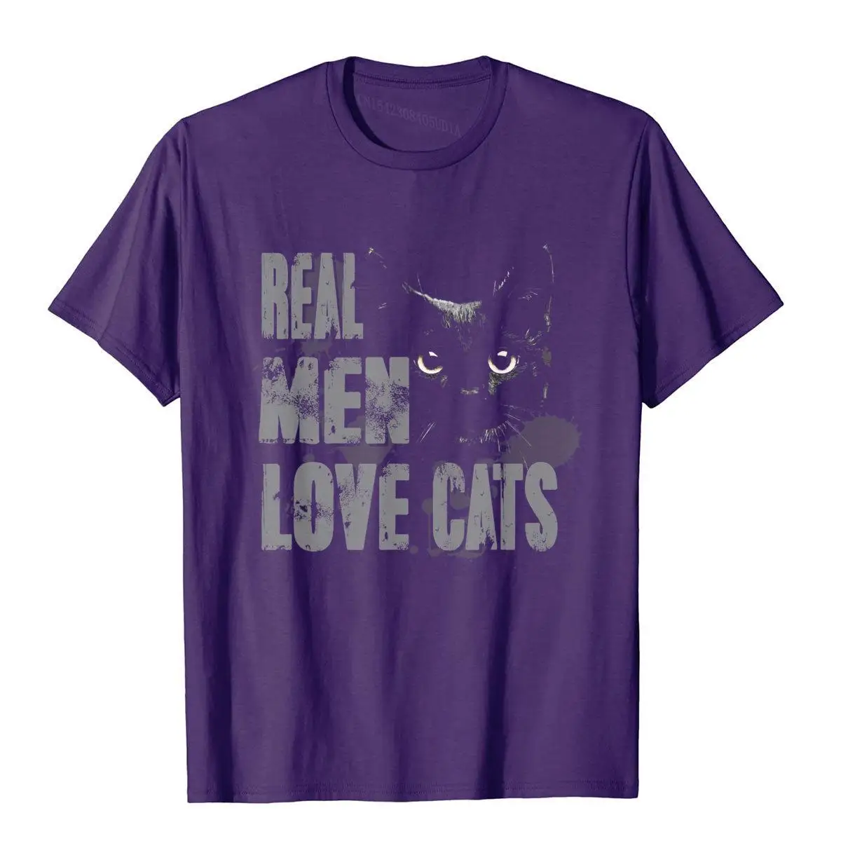 Real Men Love Cats T Shirt Awesome Cats Lover Tee__97A1751purple