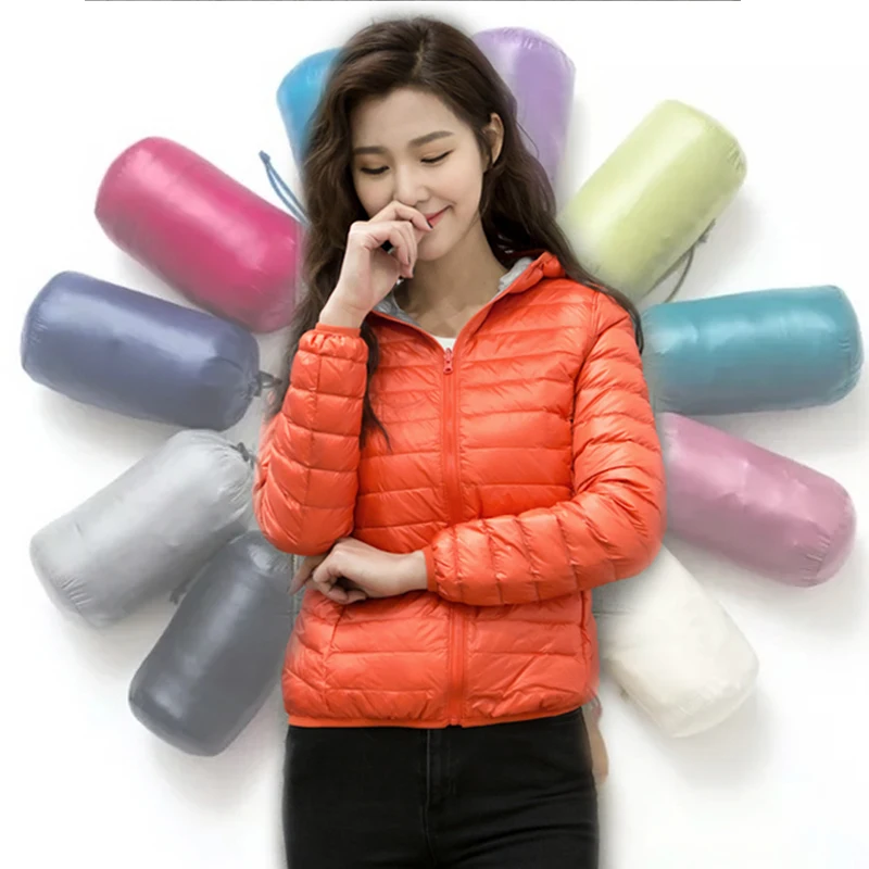 Goede Newbang 7XL 8XL Down Jassen Vrouwen Ultra Licht Donsjack Vrouwen Feather Jassen Double Side Omkeerbare Lichtgewicht Warme Jassen