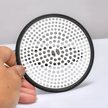 

Kitchen Bathroom Stainless Steel Geometric Circular Sink Hair Garbage Filter Sink Drain Filter Bathtub Hair Catcher Stopper