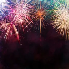 7x5FT с новым году красивый красочный фейерверк ночное небо пользовательские фото студия фон виниловый 220 см X 150 см