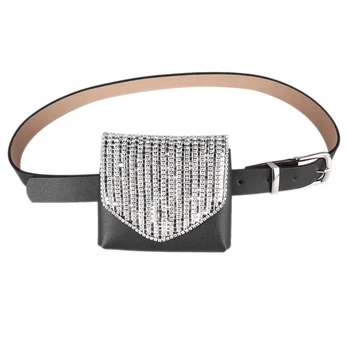 

Women's Removable and Versatile Wild Coin Purse, Diamond Belt Belt Bag, Stylish and Compact