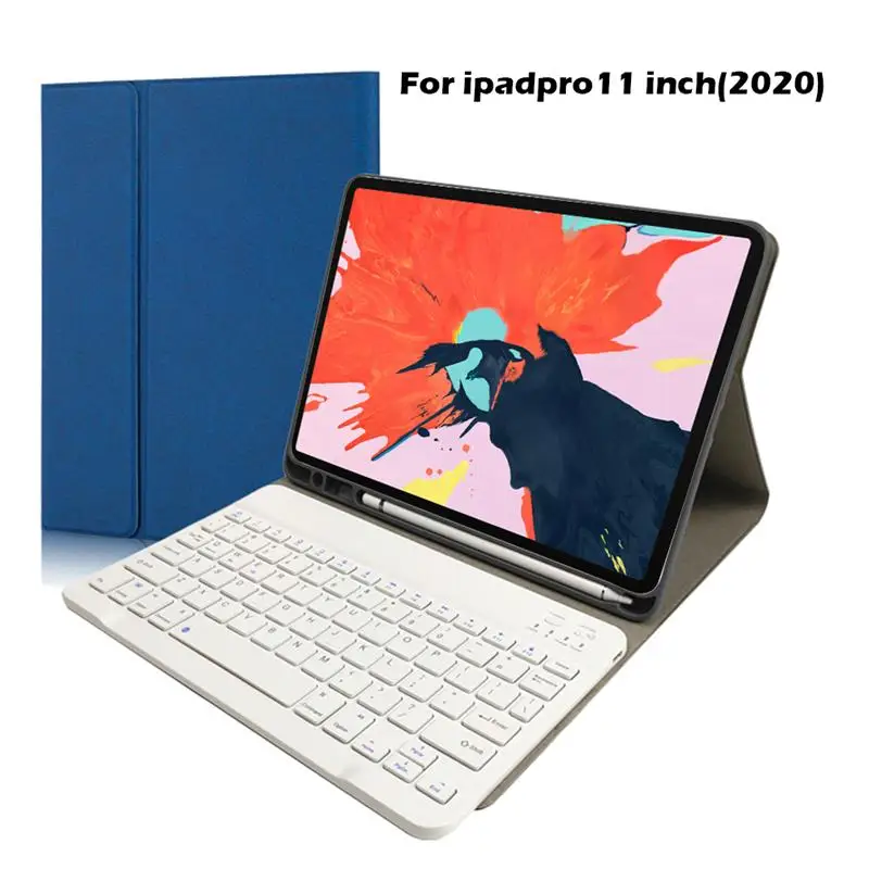Для iPad Pro 2020 11 &quotчехол с белой клавиатурой карандаш держатель PU кожаный планшет