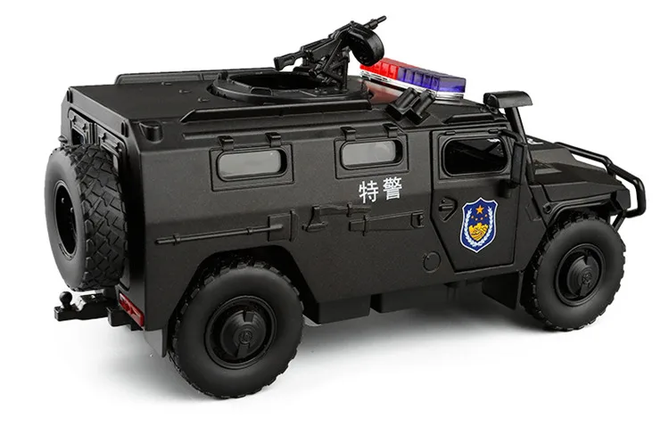 Высокая имитация 1:32 русский Тигр полицейский бронированный автомобиль сплав модель, литой звук гладкая детская игрушка модель автомобиля