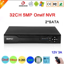 H.265 + Hi3536C XMeye detección facial 8CH * 4K 8MP /32CH * 5MP videograbadora de vigilancia 32CH 32 canales 5mp IP Onvif WIFI CCTV NVR