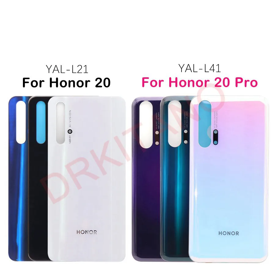 Задняя стеклянная крышка для 6 26 &quotHuawei Honor 20 батареи Корпус задней двери окно