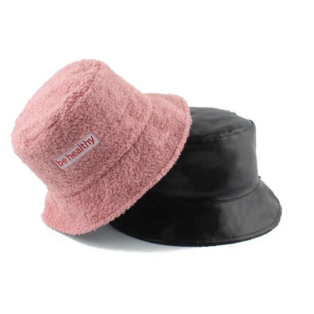 двусторонняя панама из искусственного меха теплые зимние шапки фотография