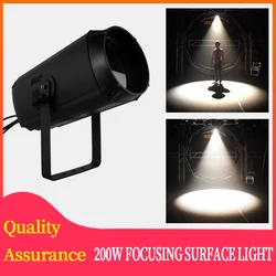 Lumière Disco à LED COB Zoom Par 200W, lumière blanche chaude/blanche froide, lumière de scène 