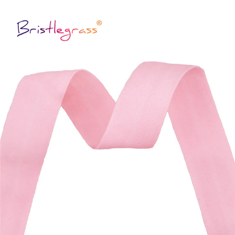 BRISTLEGRASS-100 야드 by 롤, 3/4 20mm, 솔리드 매트, 비광택 폴드 오버 엘라스틱, 적 스판덱스 밴드, 헤어 타이, 머리띠, 드레스 재봉