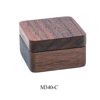 

Wooden Boutique Cufflinks Boxs Men's Environmental Protection Solid Wood Single Magnetic Suction Cover Gifts Box Classic Trendy
