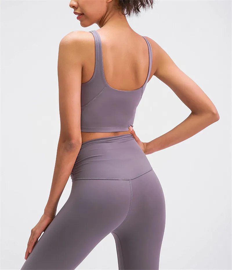 Hot Selling Wholesale Pop Women Sports Bra Tight Gym Crop Top Yoga Vest Shockproof With Chest Pad High Strength Fitness Clothing Hot Selling Wholesale Pop Women Sports Bra Tight Gym Crop Top Yoga Vest Shockproof With Chest Pad High Strength Fitness Clothing