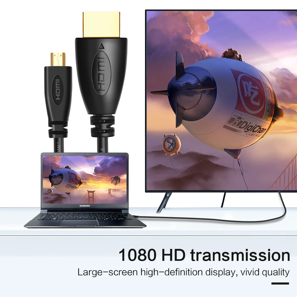 Позолоченный кабель для камеры GoPro 3D 1080P hdmi к micro D типа Папа hdmi|hdmi cable to component cable|cable a